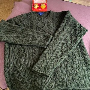 Pre-owned J. Crew Wool Fisherman Sweater.